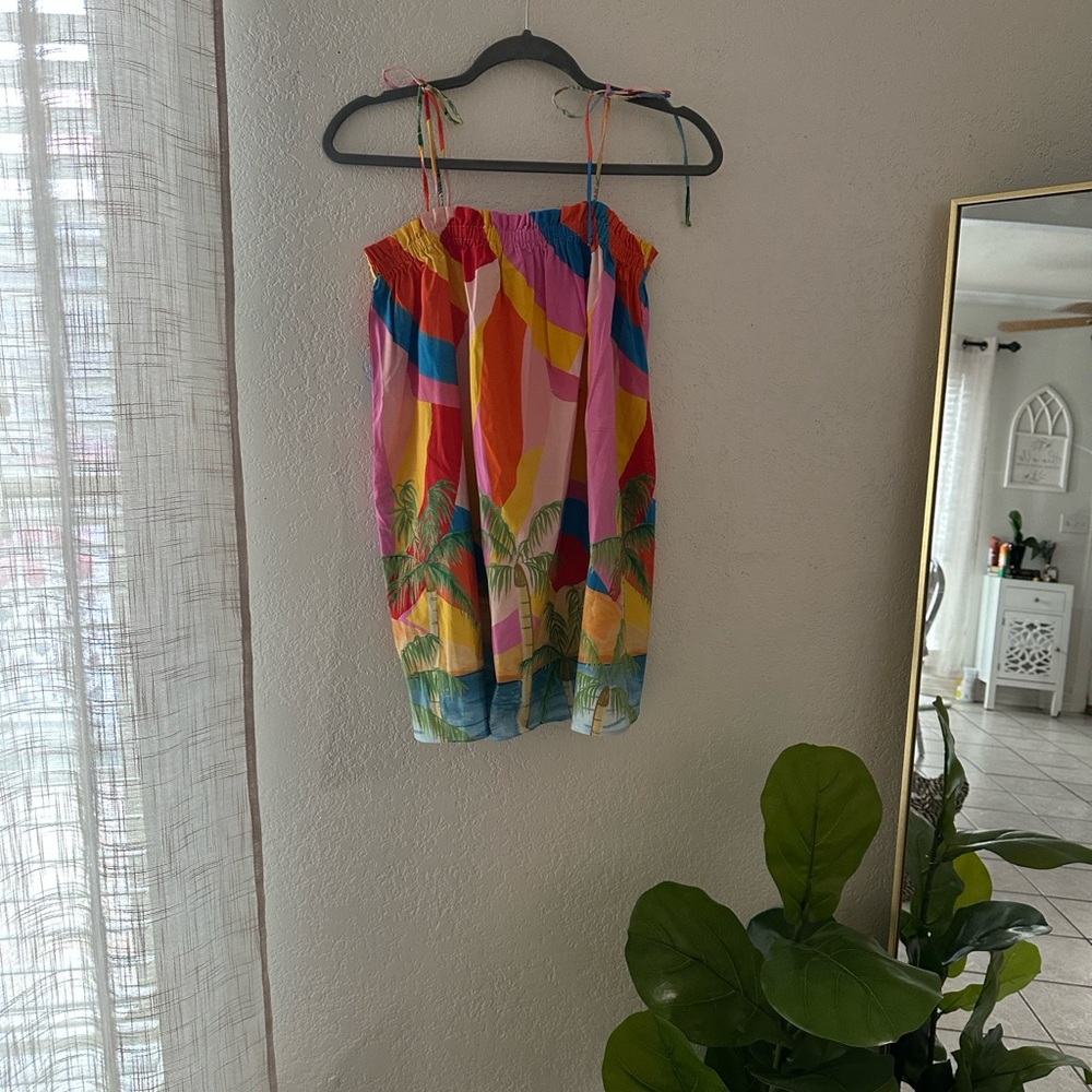 Show Me Your MuMu Multicolor Strapless Dress